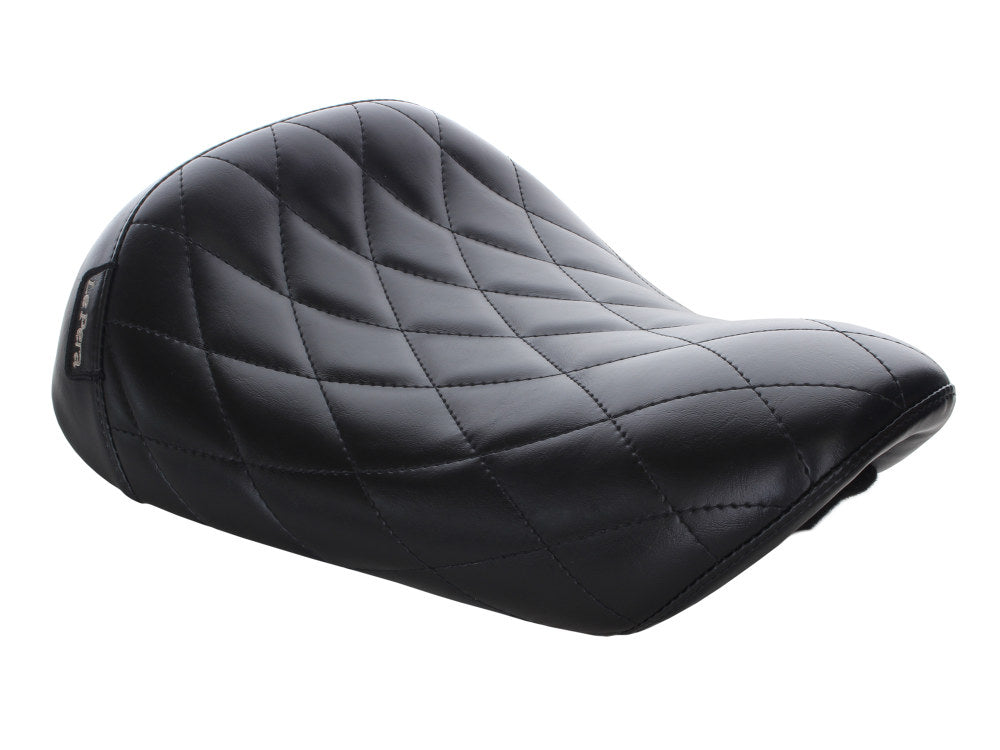 Bare Bones Solo Seat with Diamond Stitch. Fits Sportster 2004-2006 & Sportster 2010-2021 Models with with 3.3 Gallon Fuel Tank. - LePera Seats
