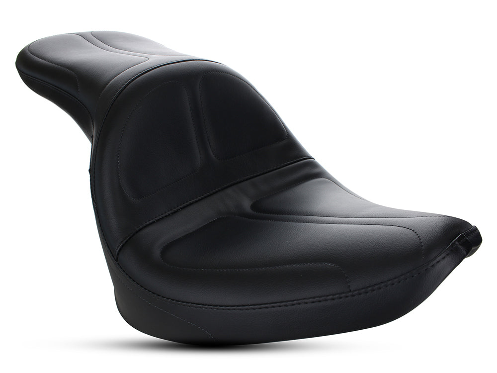Maverick Dual Seat. Fits Softail 2000-2017 with 130 or 150 OEM Rear Tyre. - LePera Seats