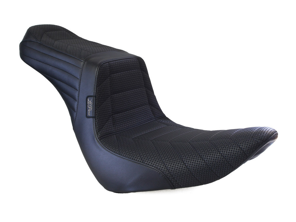 TailWhip Dual Seat with Track Pleated Seating. Fits Sport Glide & Low Rider 2018up & Low Rider S 2020up. - LePera Seats