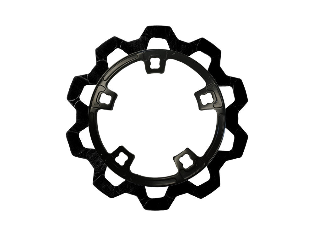 11.8in. Front Bow-Tie Disc Rotor - Black Band & Black Carrier. Fits Most Touring 2014-2023 - Lyndall Brakes