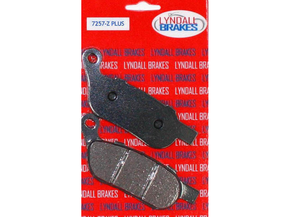 Z-Plus Brake Pads. Fits Rear on Dyna & Softail 2008-2017. - Lyndall Brakes
