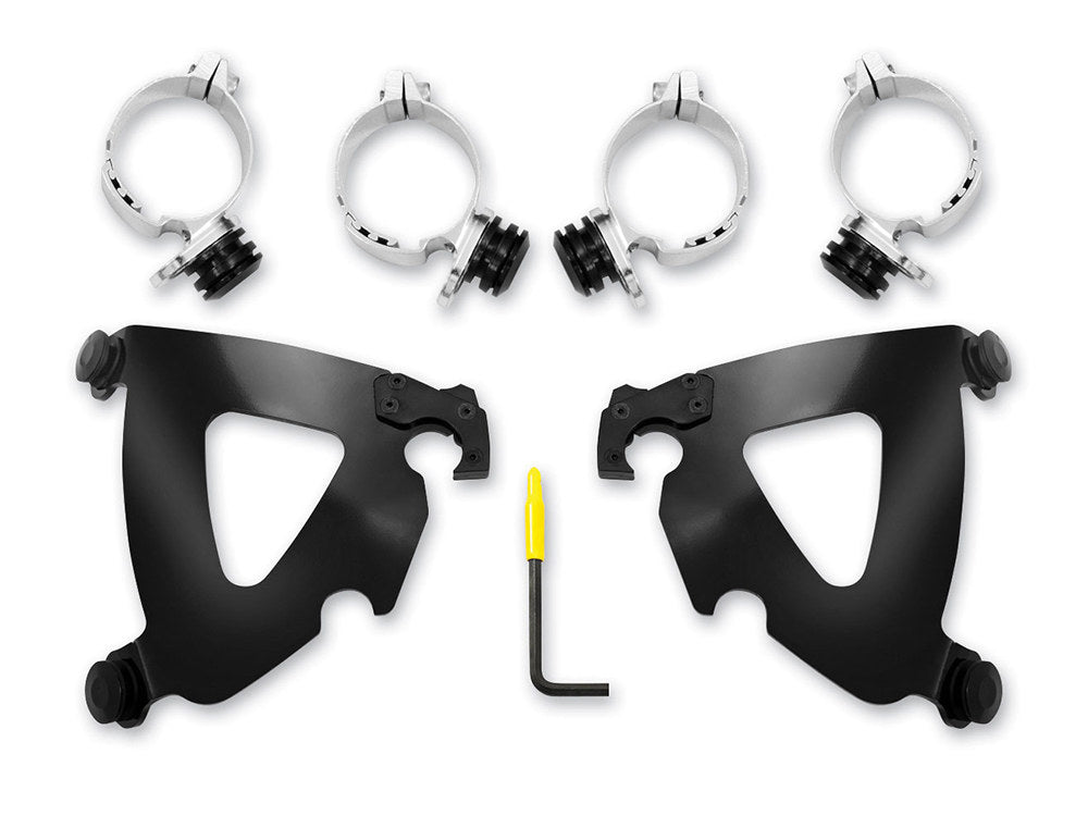 Black Road Warrior Trigger-Lock Mounting Hardware. Fits Breakout 2013-2017 & Dyna Wide Glide 2006-2017 & Dyna Fat Bob 2008-2017. - Memphis Shades