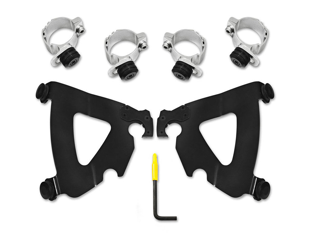 Black Road Warrior Trigger-Lock Mounting Hardware. Fits Dyna 1991-2005. - Memphis Shades