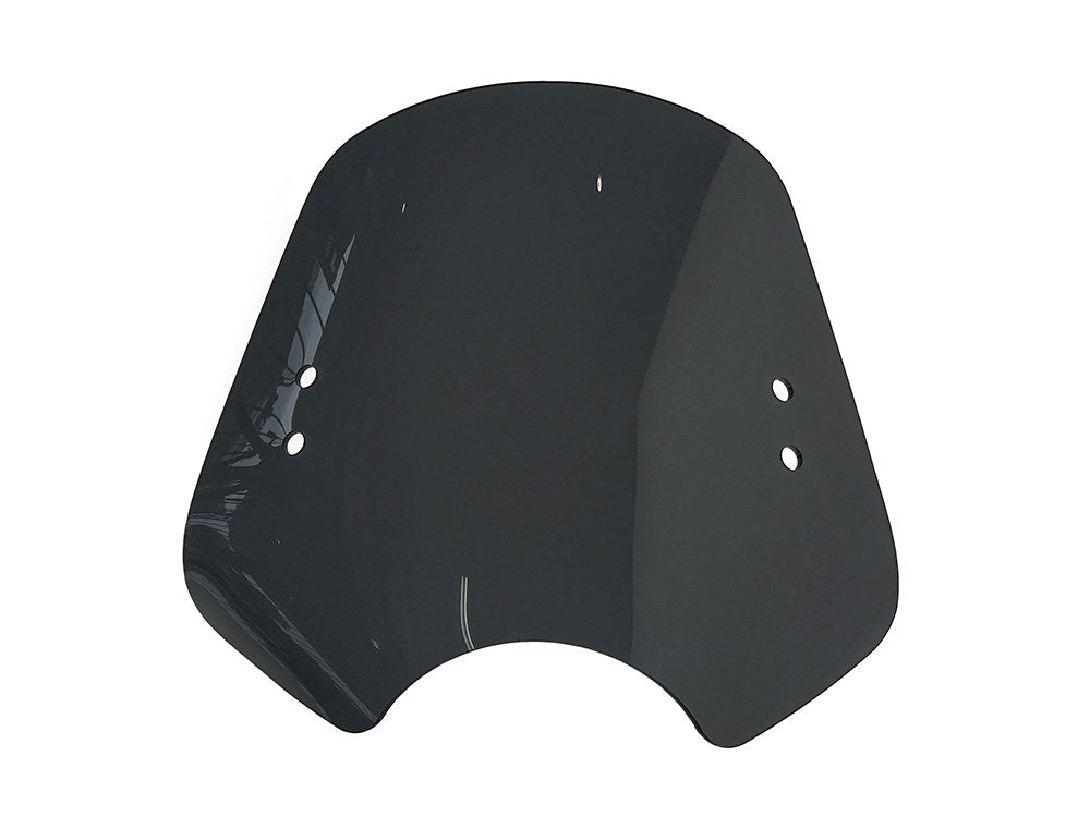 The Shooter Black Smoke Handlebar Mount Windshield. 14in. High x 19in. Wide. - Memphis Shades