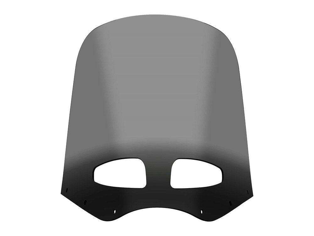 Vented Road Warrior Windshield - 17in. Black Smoke - Memphis Shades