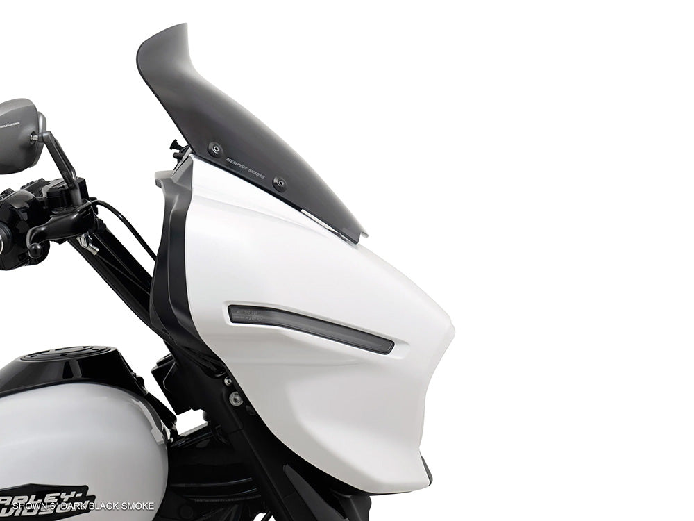 6in. Spoiler Windshield - Dark Smoke. Fits CVO Street Glide 2023up & Street Glide 2024up - Memphis Shades