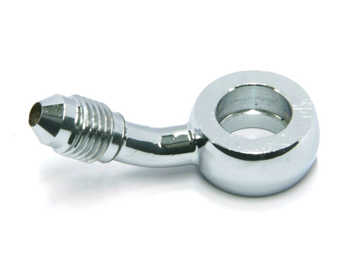 Chrome 7/16in. ID, 35 Degree Banjo - Male #3 End. - Magnum Shielding