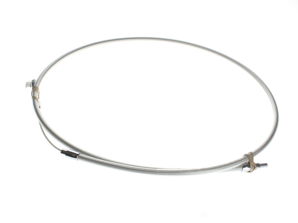 59in. Clutch Cable - Sterling Chromite. Fits 4Spd Big Twin 1968-1986 - Magnum Shielding