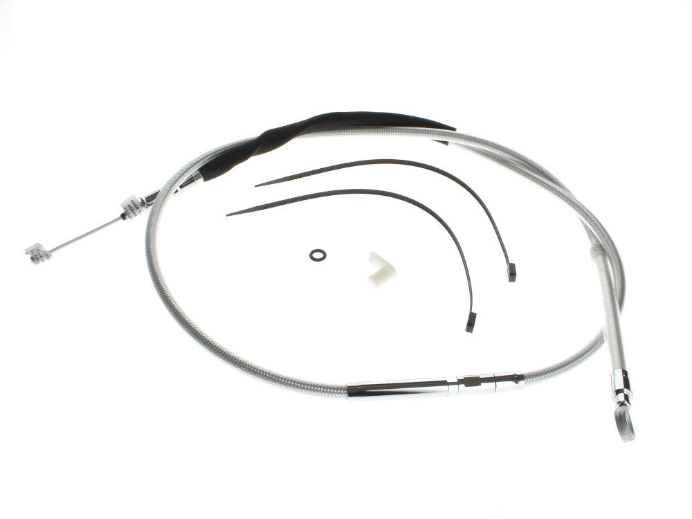 63in. Clutch Cable - Sterling Chromite. Fits Touring 2008-2016 and 2021-2024. - Magnum Shielding