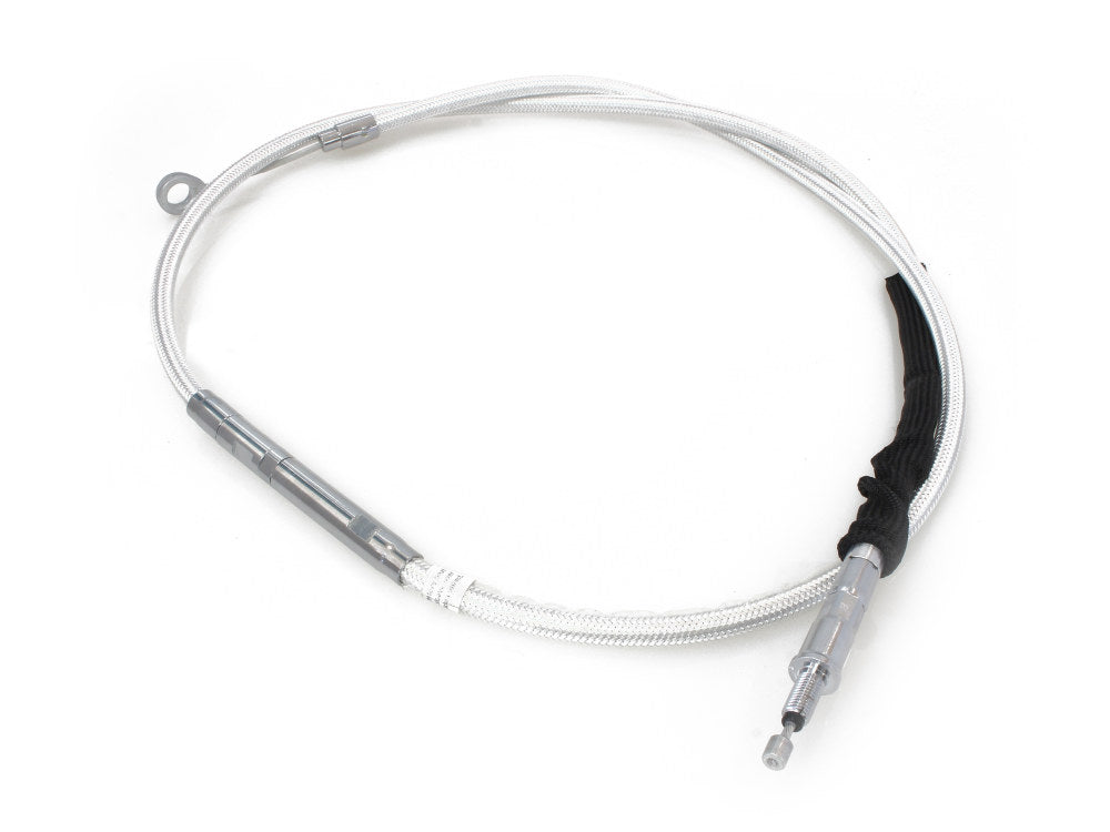 65in. Clutch Cable - Sterling Chromite. Fits Softail 2007-2024 & Dyna 2006-2017. - Magnum Shielding