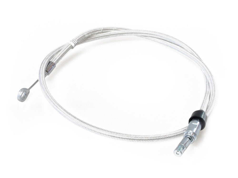 50in. Quick Connect Upper Clutch Cable - Sterling Chromite. Fits Softail 2018-2024 & Most Touring 2021-2024 - Magnum Shielding