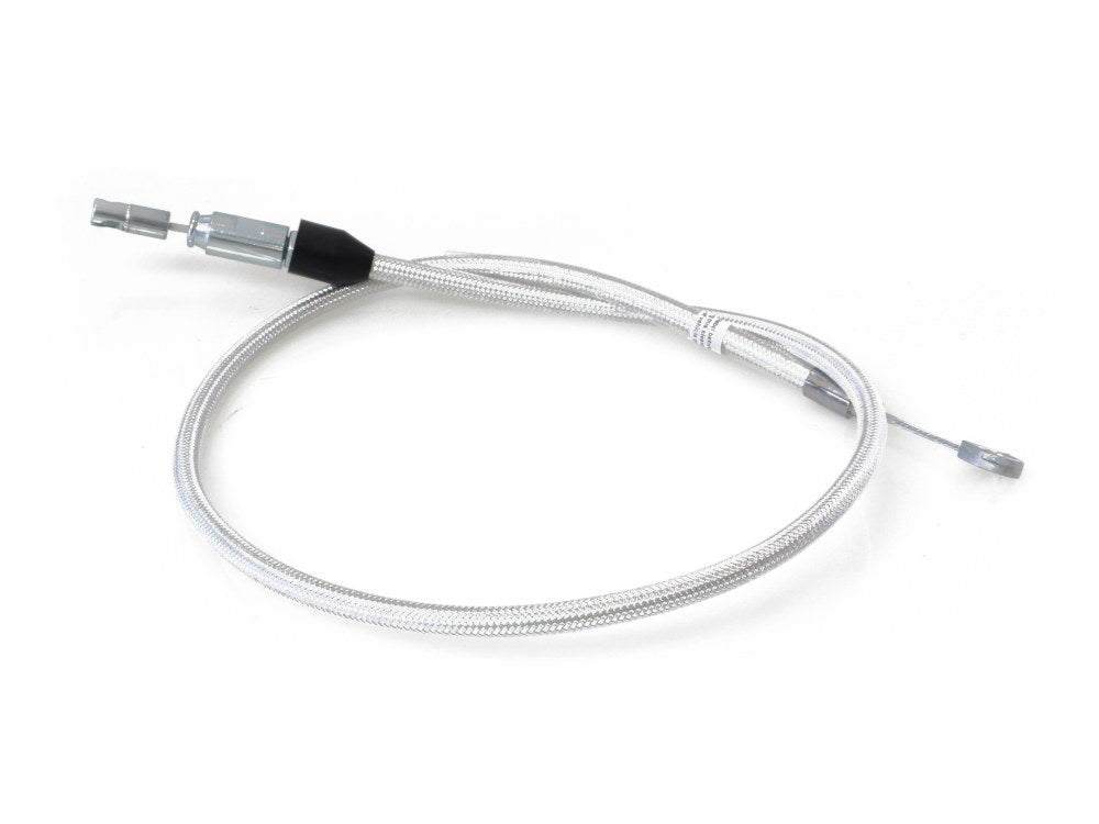 38in. Quick Connect Upper Clutch Cable - Sterling Chromite. Fits Softail 2018-2024 - Magnum Shielding