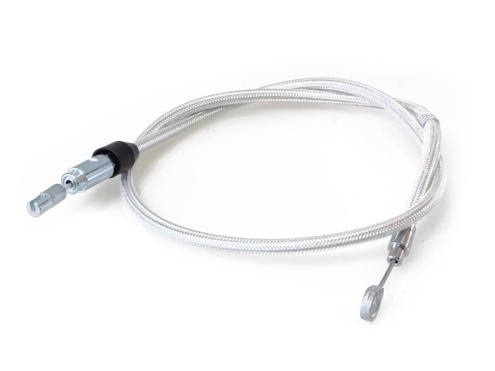 42in. Quick Connect Upper Clutch Cable - Sterling Chromite. Fits Softail 2018-2024 & Most Touring 2021-2024 - Magnum Shielding