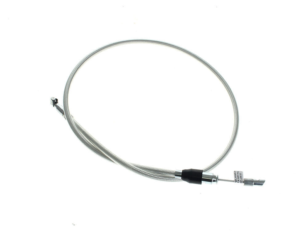 45in. Quick Connect Upper Clutch Cable - Sterling Chromite. Fits Street Glide 2024up & Softail 2025up - Magnum Shielding