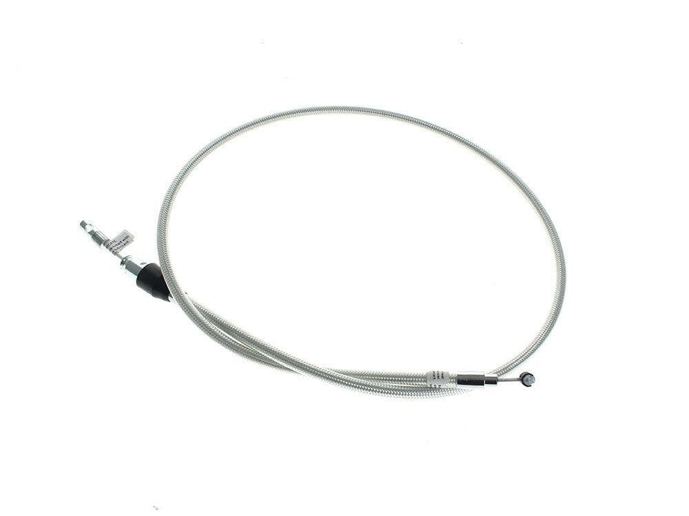 47in. Quick Connect Upper Clutch Cable - Sterling Chromite. Fits Street Glide 2024up & Softail 2025up - Magnum Shielding