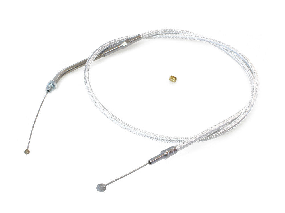 36in. Throttle Cable - Sterling Chromite. Fits Sportster 1988-1995. - Magnum Shielding