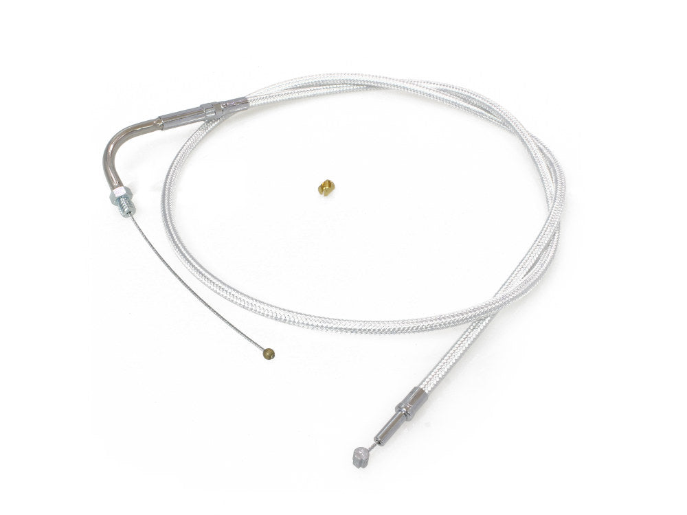 45-1/2in. Throttle Cable - Sterling Chromite. Fits Big Twin 1990-1995. - Magnum Shielding