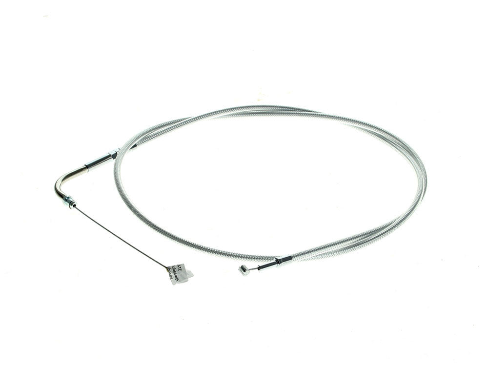 50-1/2in. Throttle Cable - Sterling Chromite. Fits Big Twin 1996-2001 with Magnetti Marelli EFI - Magnum Shielding