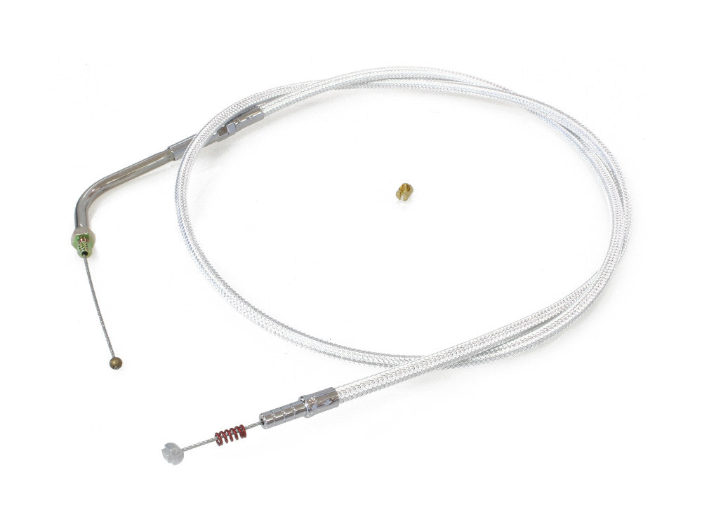 42-1/2in. Idle Cable - Sterling Chromite. Fits Big Twin 1981-1988. - Magnum Shielding