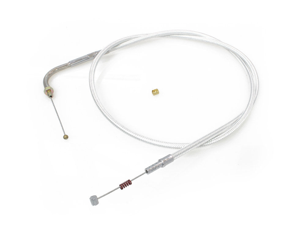 31-3/4in. Idle Cable - Sterling Chromite. Fits Big Twin 1990-1995. - Magnum Shielding