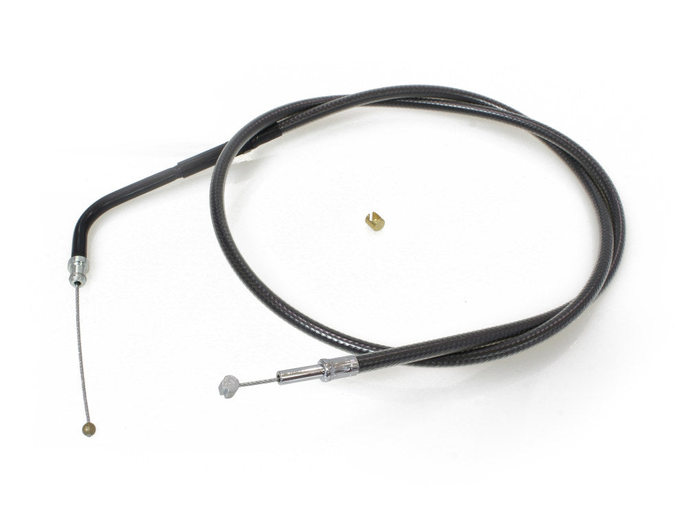 35-1/2in. Throttle Cable - Black Pearl. Fits V-Rod 2002-2017 - Magnum Shielding