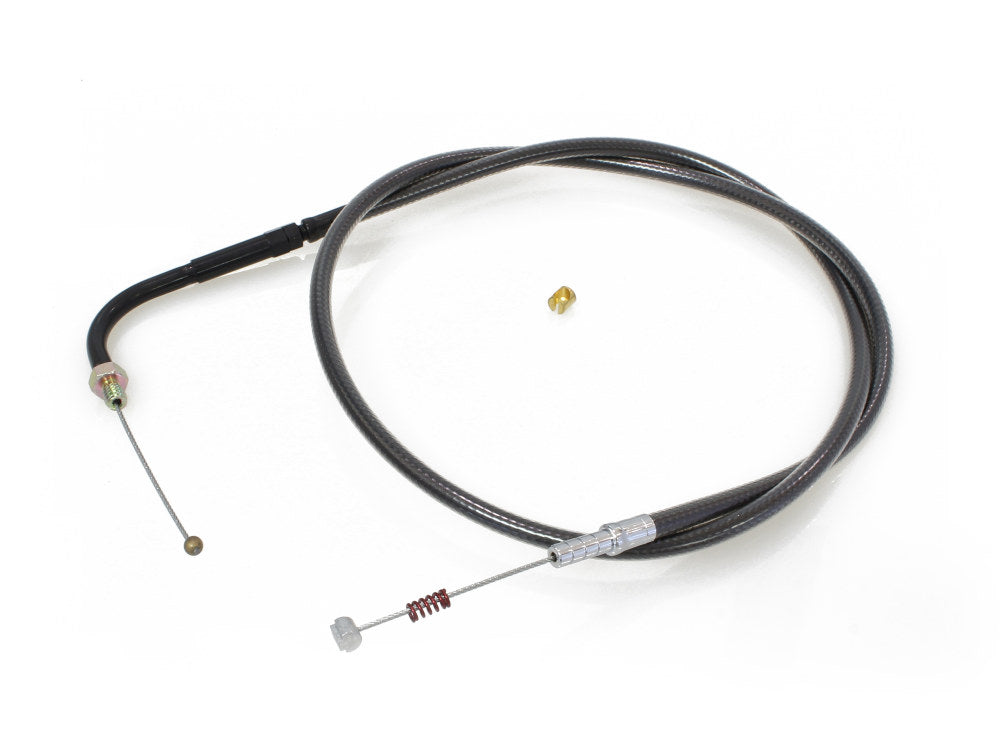 30in. Idle Cable - Black Pearl. Fits Big Twin 1990-1995. - Magnum Shielding