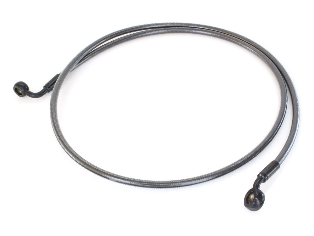 56in. E-Z Align Front Brake Line with 7/16in. x 35 Degree Banjo - Black Pearl. - Magnum Shielding