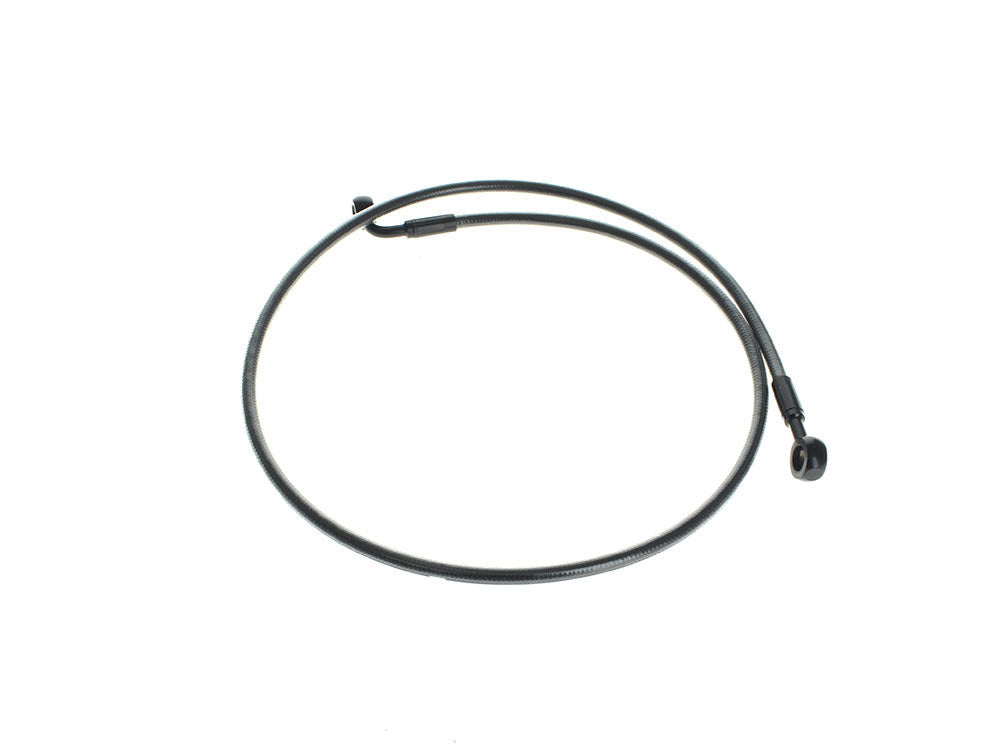 42in. E-Z Align Front Brake Line with 7/16in. x 180 Degree Banjo - Black Pearl - Magnum Shielding