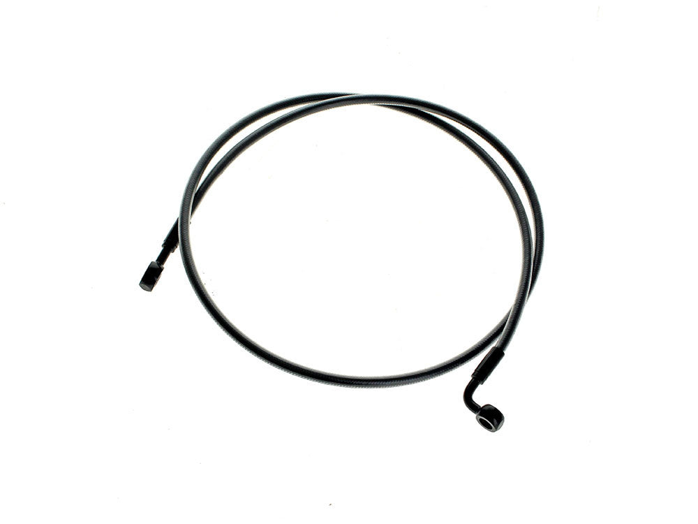 52in. E-Z Align Front Brake Line with 7/16in. x 180 Degree Banjo - Black Pearl - Magnum Shielding