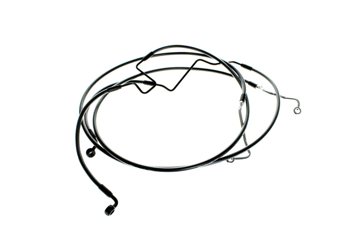 Lower Front Brake Line - Black Pearl. Fits Street Glide 2024up - Magnum Shielding