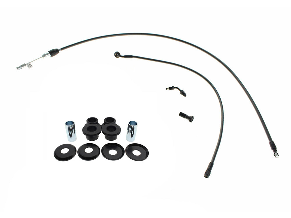 Black Pearl Cable Kit. Suits 9.5in. Risers on Low Rider S & Low Rider ST 2025up - Magnum Shielding