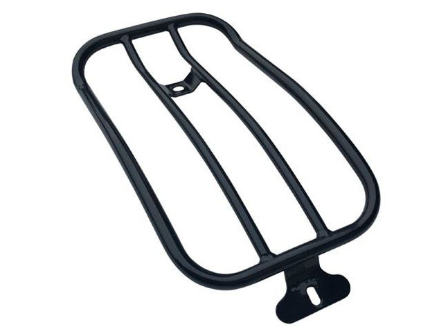 Solo Seat Luggage Rack - Gloss Black. Fits Low Rider 2018-2020 & Sport Glide 2018-2024 - Motherwell Products