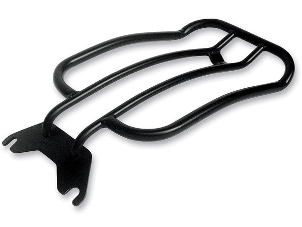 Solo Seat Luggage Rack - Matte Black. Fits Deluxe & Heritage 2005-2017 & Fat Boy 2007-2017. - Motherwell Products