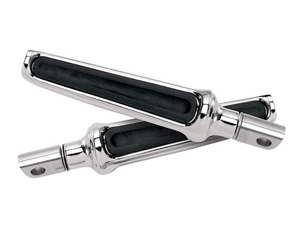 Contour Footpegs with Universal Male Mount - Chrome. - Performance Machine