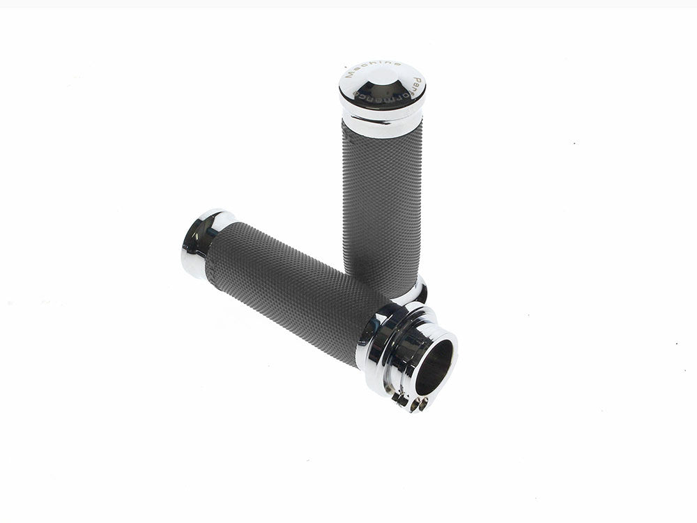 Contour Handgrips - Chrome. Fits H-D with Throttle Cable. - Performance Machine