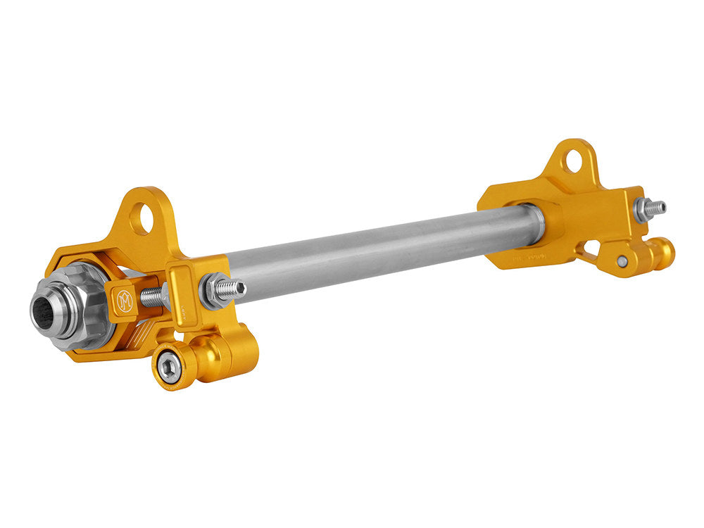 Rear Axle Adjuster Kit - Gold. Fits Touring 2009up. - Performance Machine