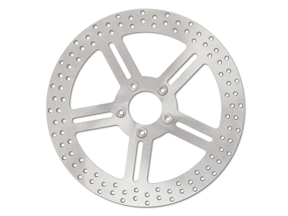 13in. Front Classic 5 Spoke Stainless Steel Disc Rotor. Fits most Big Twin 2000up when upgrading to 13in. x 6 Piston Caliper. - Performance Machine