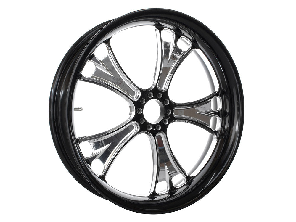 18in. x 4.25in. wide Gasser Wheel - Black Contrast Cut Platinum. - Performance Machine