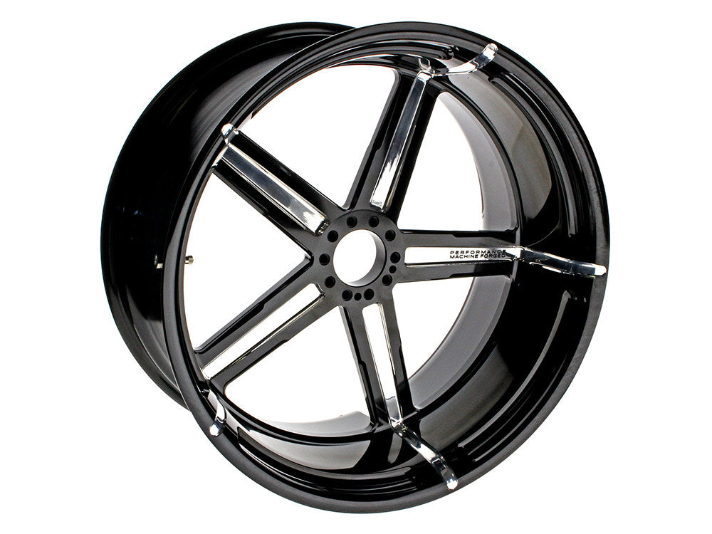 18in. x 8.50in. wide Formula Wheel - Black Contrast Cut Platinum. - Performance Machine