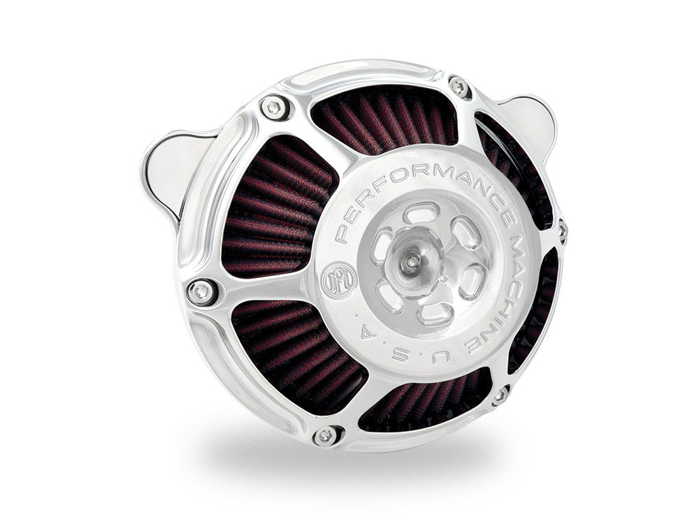 Max HP Air Cleaner Kit - Chrome. Fits Touring 2017-2024 & Softail 2018-2024 - Performance Machine