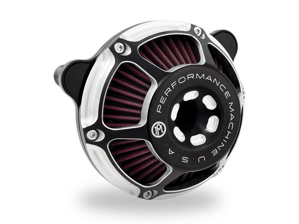 Max HP Air Cleaner Kit - Black Contrast Cut. Fits CVO Touring 2023up, Street Glide & Road Glide 2024up, Touring 2025up & Softail 2025up - Performance Machine