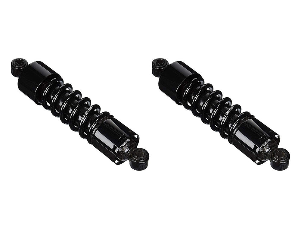 412 Series, 12in. Heavy Duty Spring Rate Rear Shock Absorbers - Black. Fits Dyna 1991-2017. - Progressive Suspension