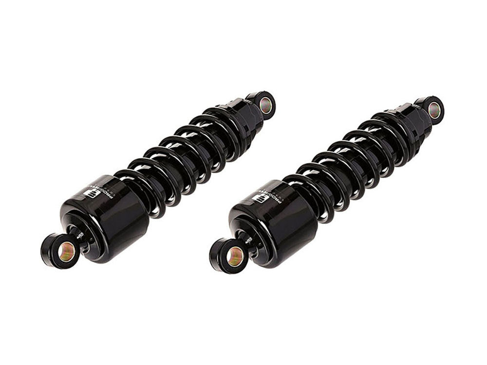 412 Series, 12.5in. Standard Spring Rate Rear Shock Absorbers - Black. Fits Sportster 2004-2021 - Progressive Suspension