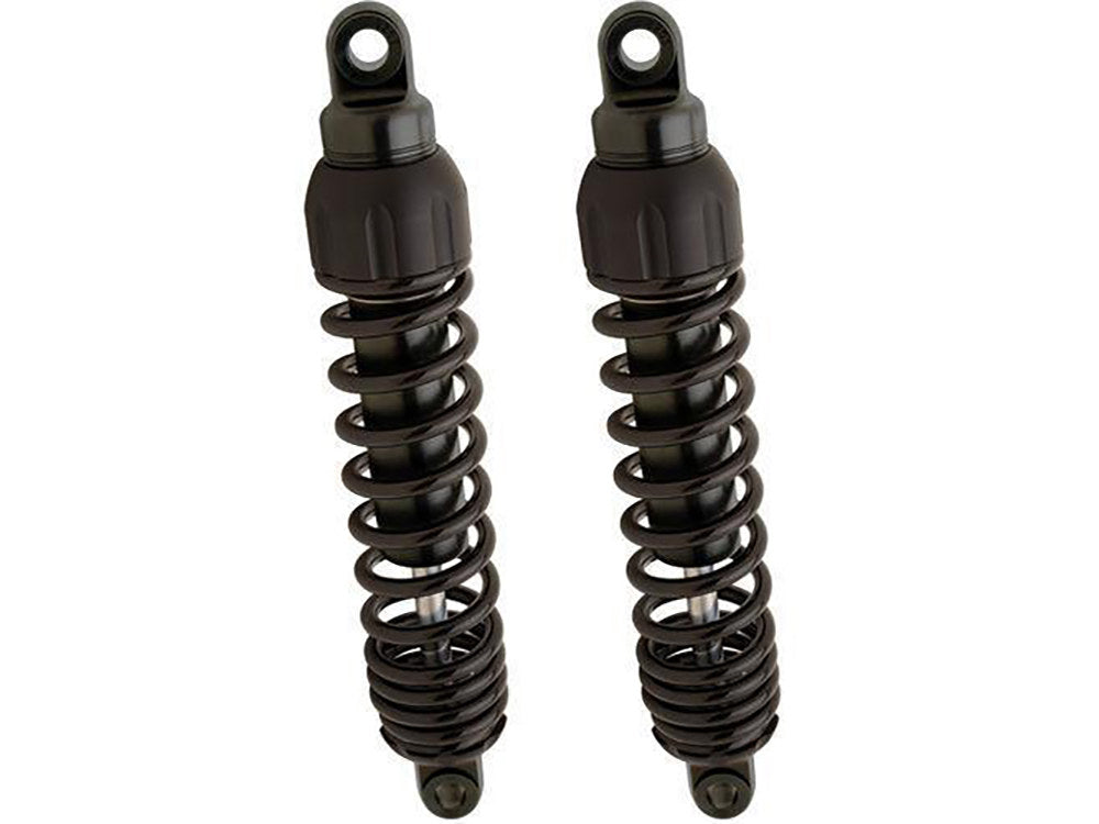 444 Series, 12.5in. Standard Spring Rate Rear Shock Absorbers - Black. Fits Dyna 1991-2017. - Progressive Suspension