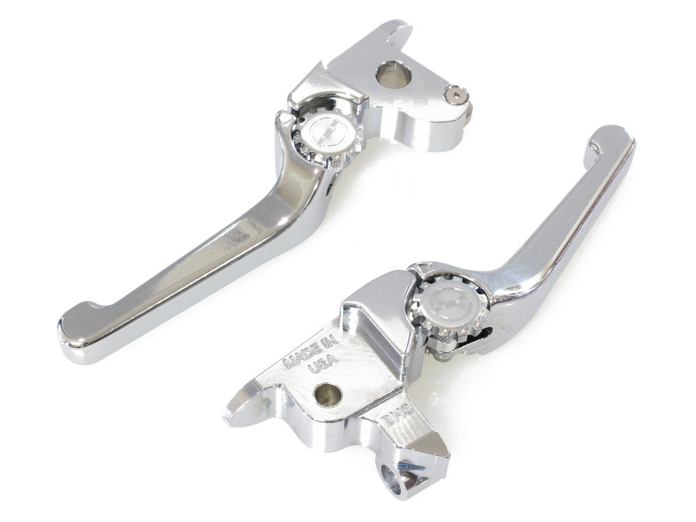 Adjustable Anthem Levers - Chrome. Fits Touring 2014-2016 With Hydraulic Clutch & V-Rod 2006-2017 - PSR Levers