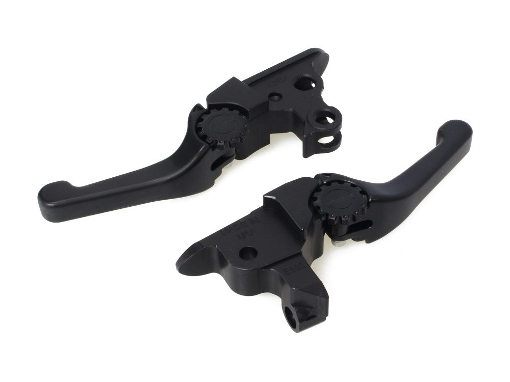 Adjustable Shorty Anthem Levers - Black. Fits Touring Most 2021-2024 with Cable Clutch - PSR Levers