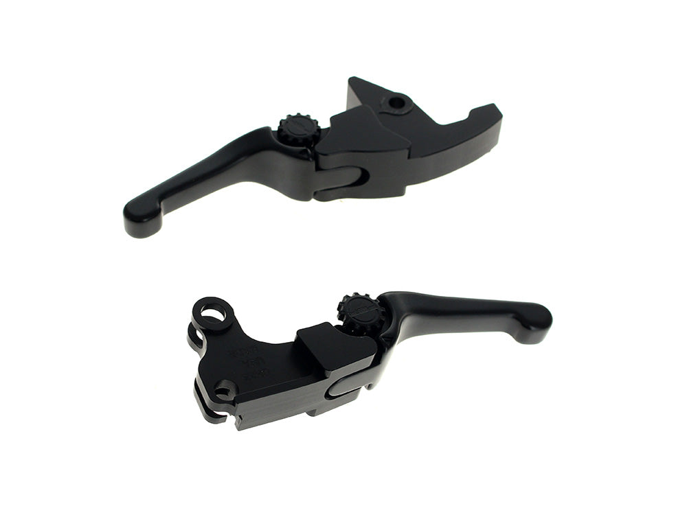 Adjustable Shorty Anthem Levers - Black. Fits Softail 2025up - PSR Levers
