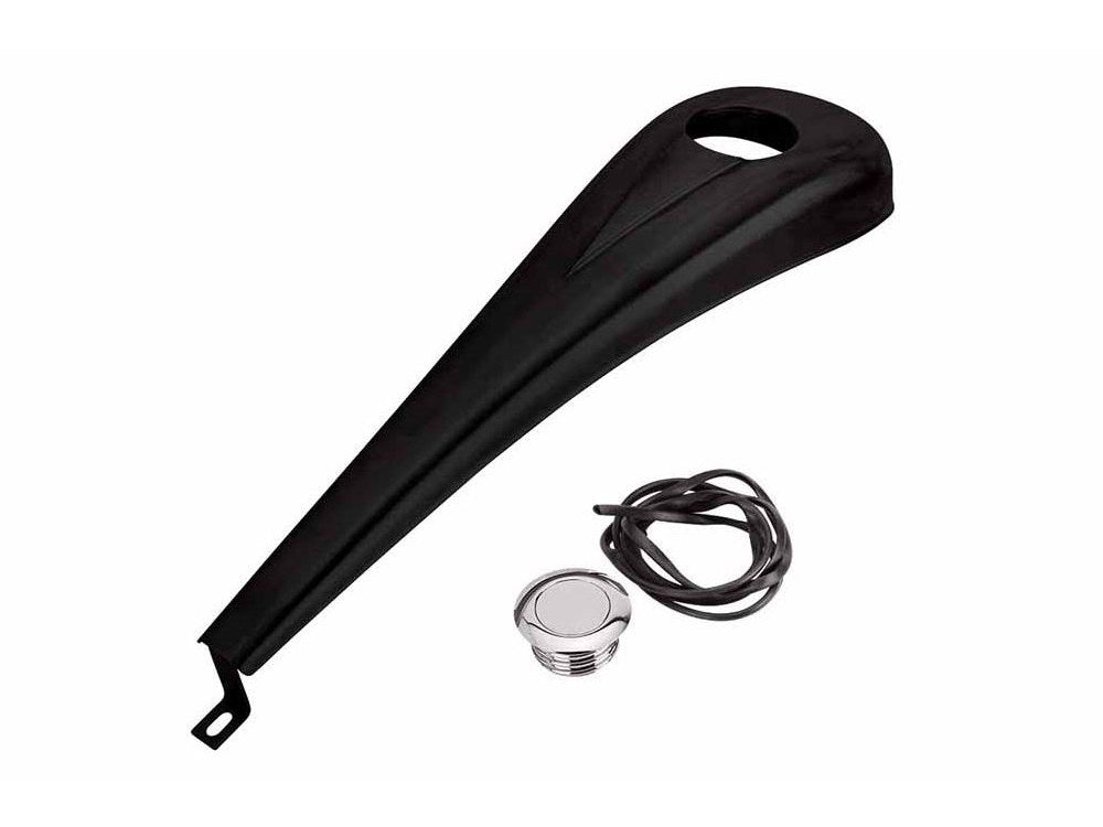 Clean and Simple Steel Dash - Black. Fits Touring 2008up. - Bagger Nation