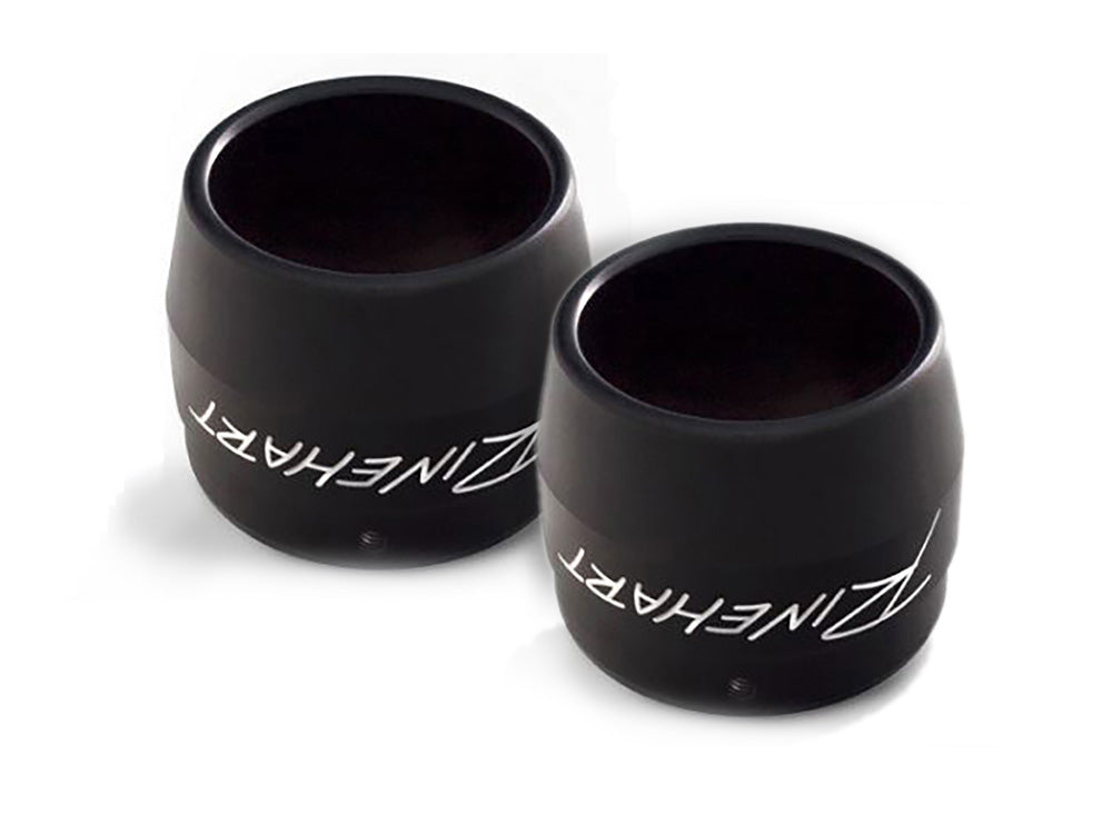 Rinehart End Caps - Black. Fits 3.5in. Mufflers. (Pair) - Rinehart Exhaust