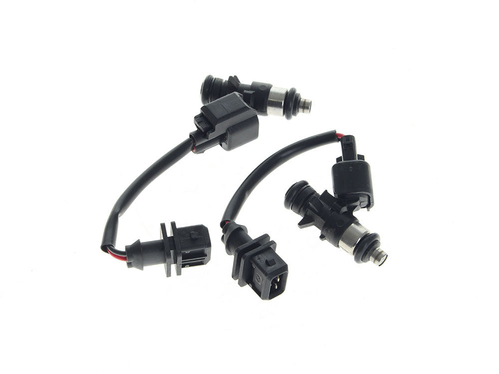 5.38g/s Fuel Injector Set. Fits Touring 2002-2005 & 2008-2016, Dyna 2004-2005, Softail 2001-2005 & 2016-2017, Sportster 2007-2017, V-Rod 2002-2017 - Rollies Speed Shop